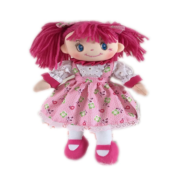 custom handmade plush soft fabric rag doll